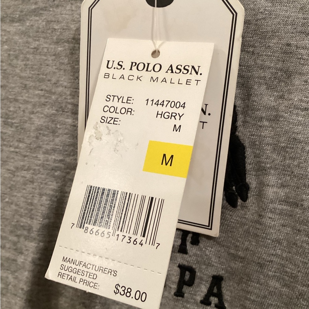 U.S. Polo Assn. Gray Long Sleeve Shirt “Black Mallet” Collection - Picture 2 of 6
